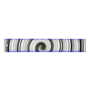 Black and white spiral ruler