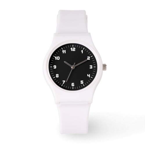 Black and White Sports Watch