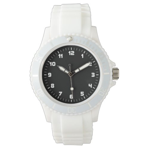 Black and White Sports Watch