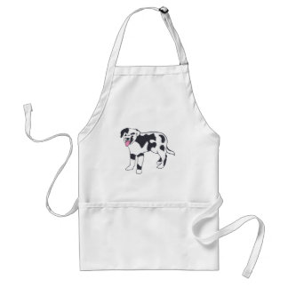 Black and White Spotted Dog Aprons