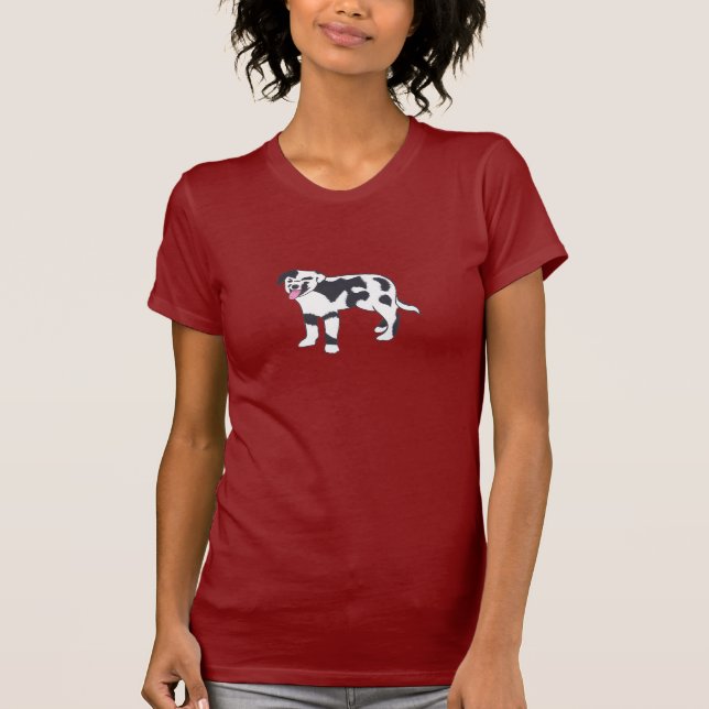 Black and White Spotted Dog Tshirt (Front)