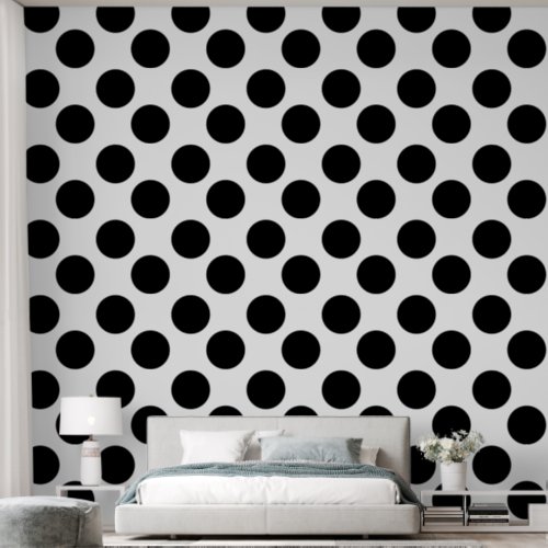 Black and White Spotty Dotty Pattern Wallpaper