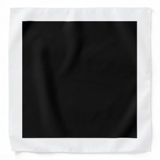 Black and White Square Bandana