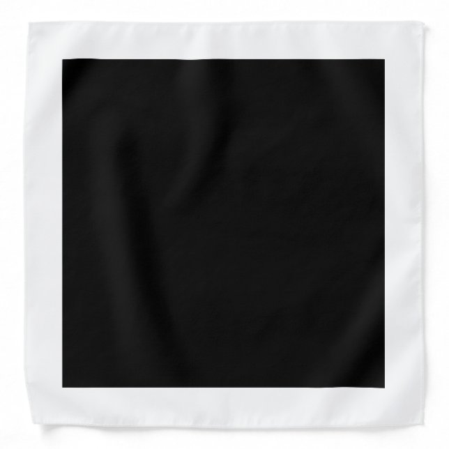 Black and White Square Bandana (Front)
