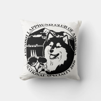 Black and White Square Pillow