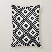 Black and White Squares Accent Pillow (Front(Vertical))