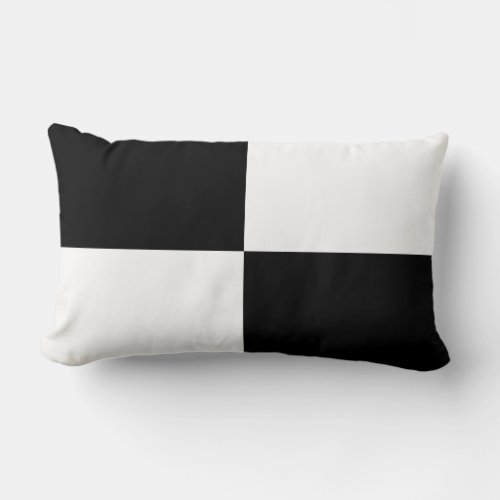 Black and White Squares Decorator Pillow