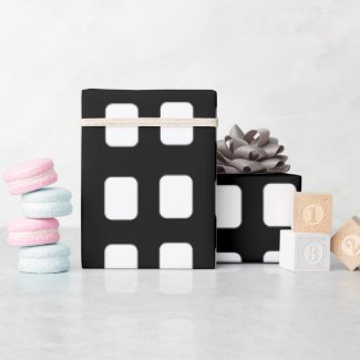 Black and White Squares Pattern