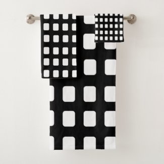 Black and White Squares Trendy