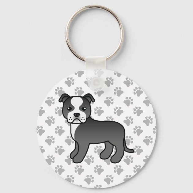 Staffy keyring clearance