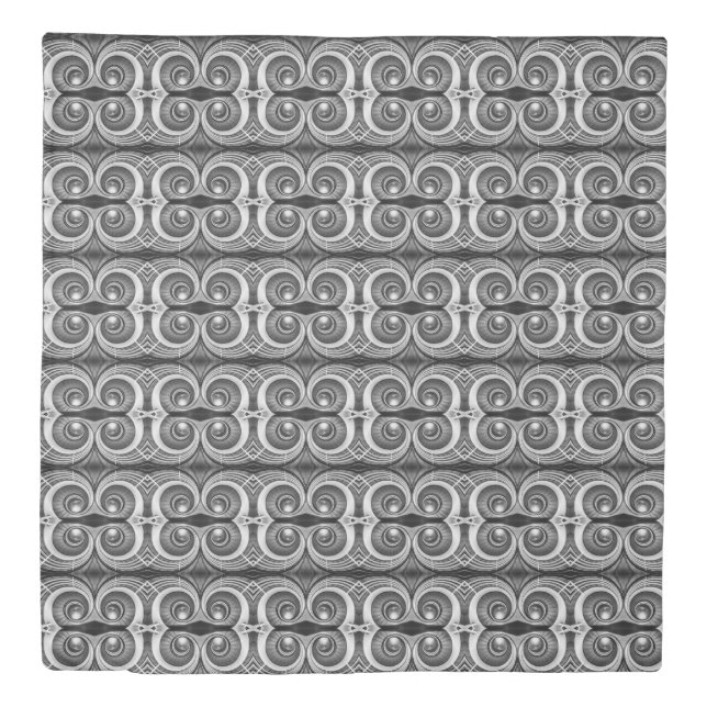 Black and white staircase small pattern duvet cover (Front)