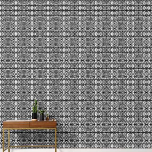 Black and white staircase tiny wallpaper  (Hallway)
