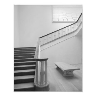 Black and white Stairs Photo Print
