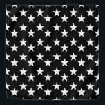 Black and White Star Pattern Bandana<br><div class="desc">This cute bandana is the perfect accessory for you,  your child or your favorite dog.</div>