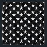 Black and White Star Pattern Bandana<br><div class="desc">This cute bandana is the perfect accessory for you,  your child or your favorite dog.</div>