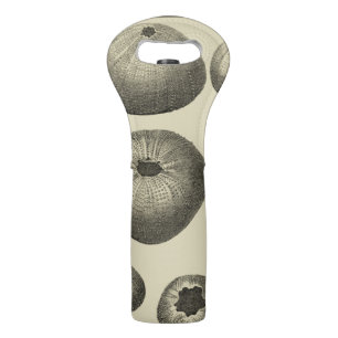 Black and White Starfish Wine Bag