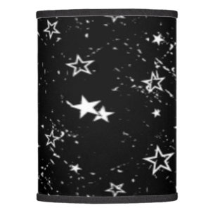 Black and White Stars Lamp Shade