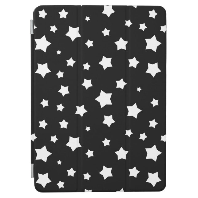 Black and white stars pattern iPad air cover (Front)
