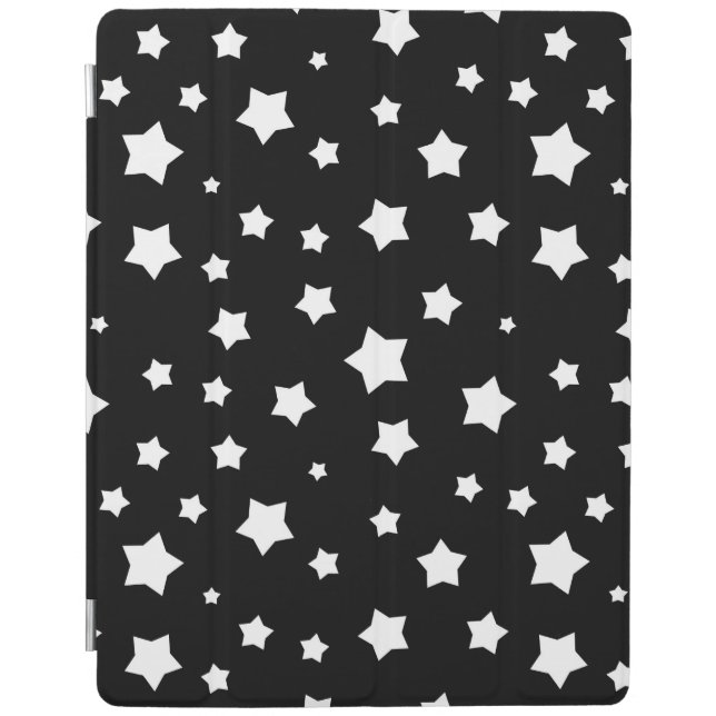 Black and white stars pattern iPad air cover (Front)