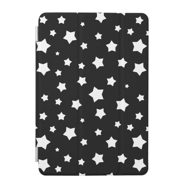 Black and white stars pattern iPad mini cover (Front)