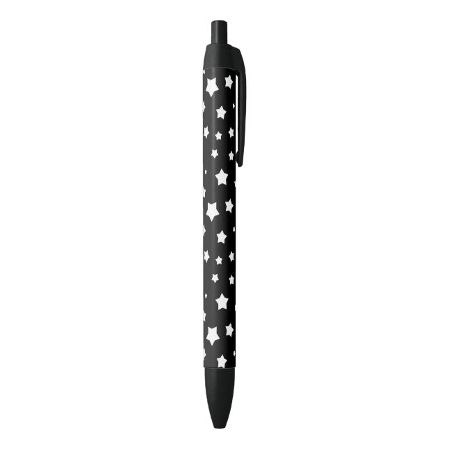 Black and white stars pattern pen (Bottom (Vertical))