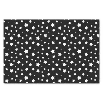 Black And White Stars Pattern Tissue Paper by boutiquey at Zazzle