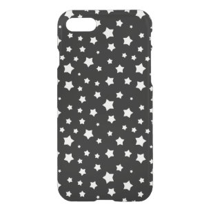 Black and white stars pattern iPhone SE/8/7 case