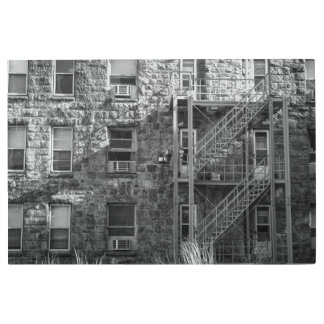 Black and White Stone Architecture  Metal Print