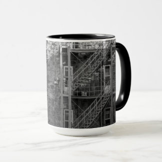 Black and White Stone Architecture  Mug
