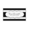 Black and White Stripe Business Cards