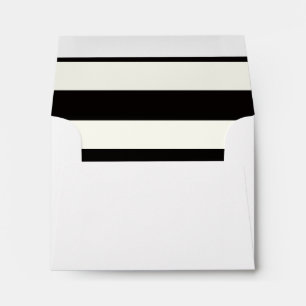 Black and White Stripe Envelope