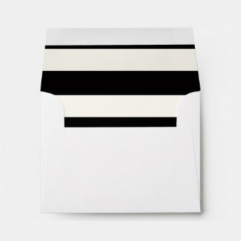 Black And White Stripe Envelope by DesignTrax at Zazzle