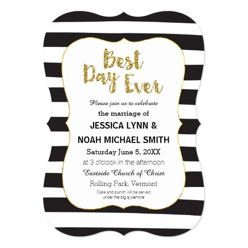 Black And White Invitation Paper 6