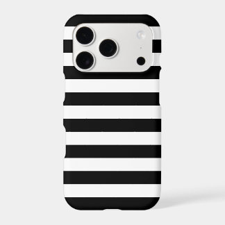 Black and White Stripe Iphone 18 Pro Case