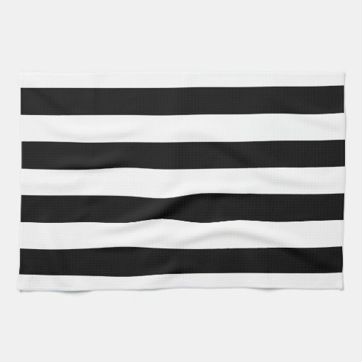 Black and white stripe kitchen dish towels | Zazzle