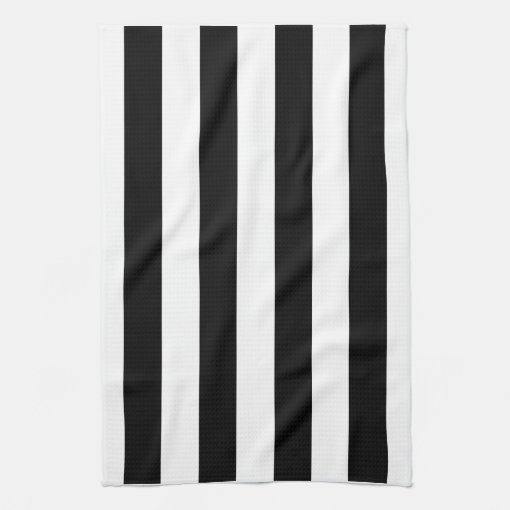 Black and white stripe kitchen dish towels | Zazzle