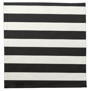 Black and White Stripe Napkin