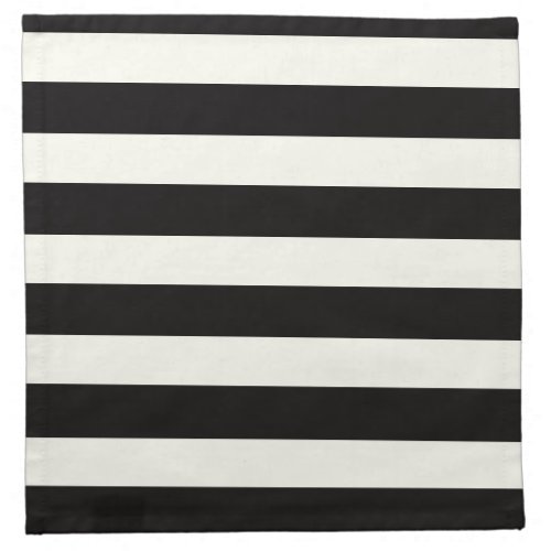 Black and White Stripe Napkin