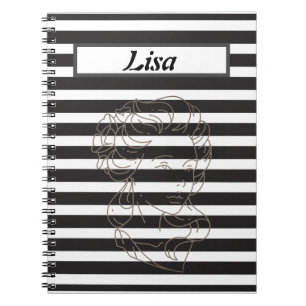 Black and White stripe Notebook