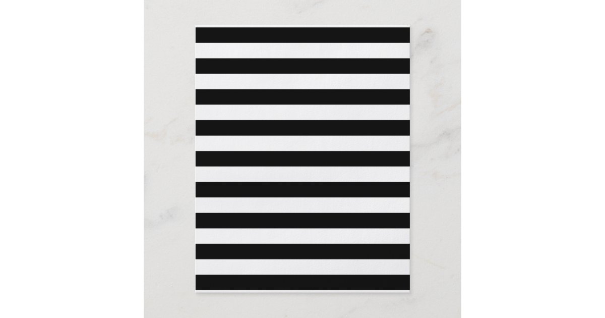 Black and White Stripe Pattern Flyer | Zazzle