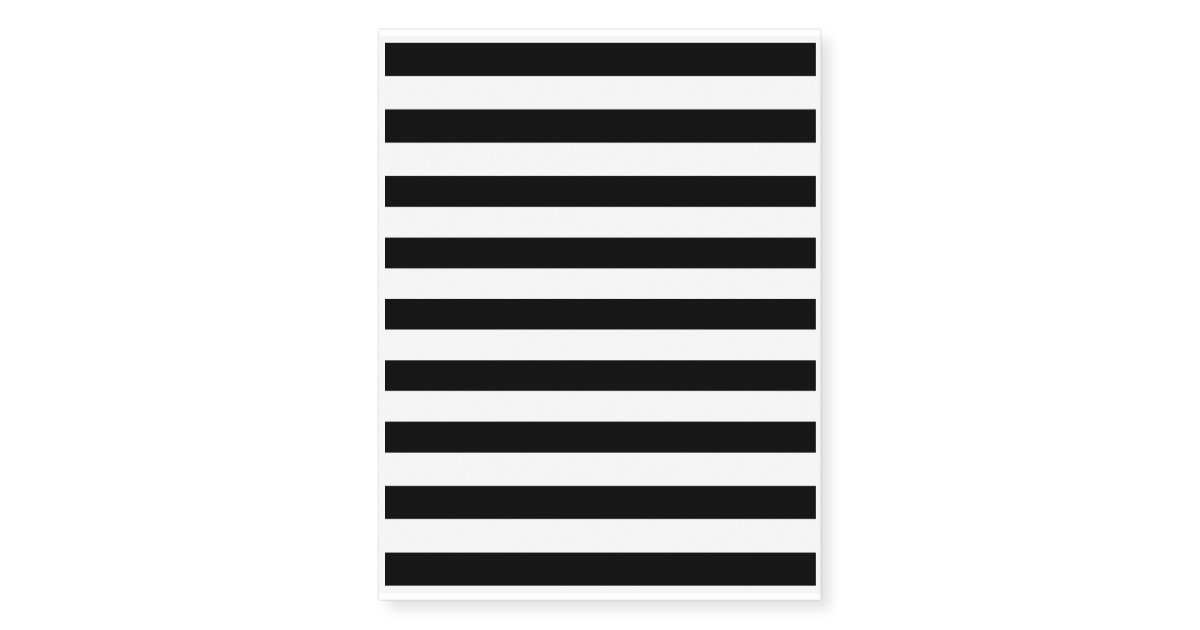 Black and White Stripe Pattern Temporary Tattoos | Zazzle