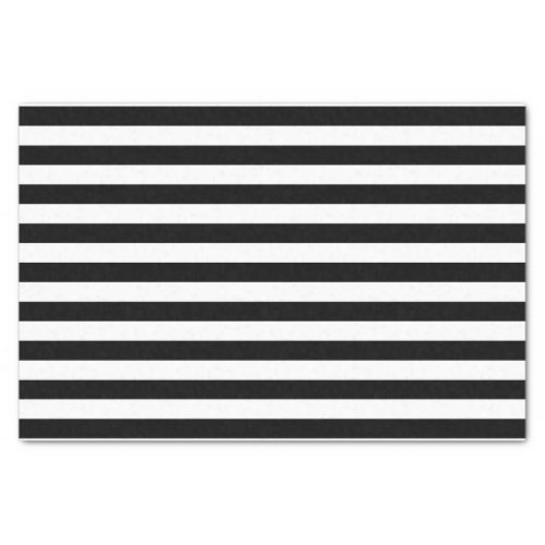 Black and White Stripe Pattern Tissue Paper