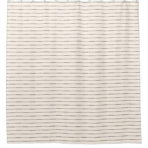 Black and White stripe Shower Curtain
