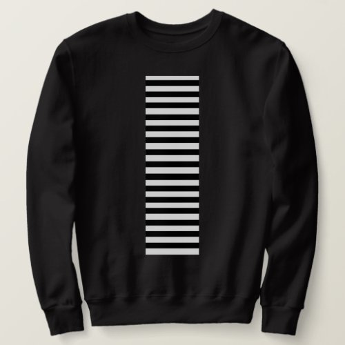 Black and White Stripe Sweatshirt