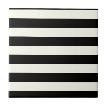 Black And White Stripe Tile
