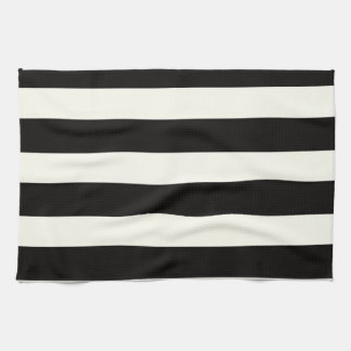 Black and White Stripe Towel