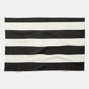 Black And White Stripe Towel by DesignTrax at Zazzle
