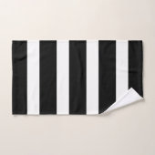 Black and White Striped Bath Towel Set | Zazzle