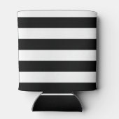 Black and White Striped Bridal Shower Can Cooler (Back)