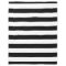 Black and White Striped Fleece Blanket